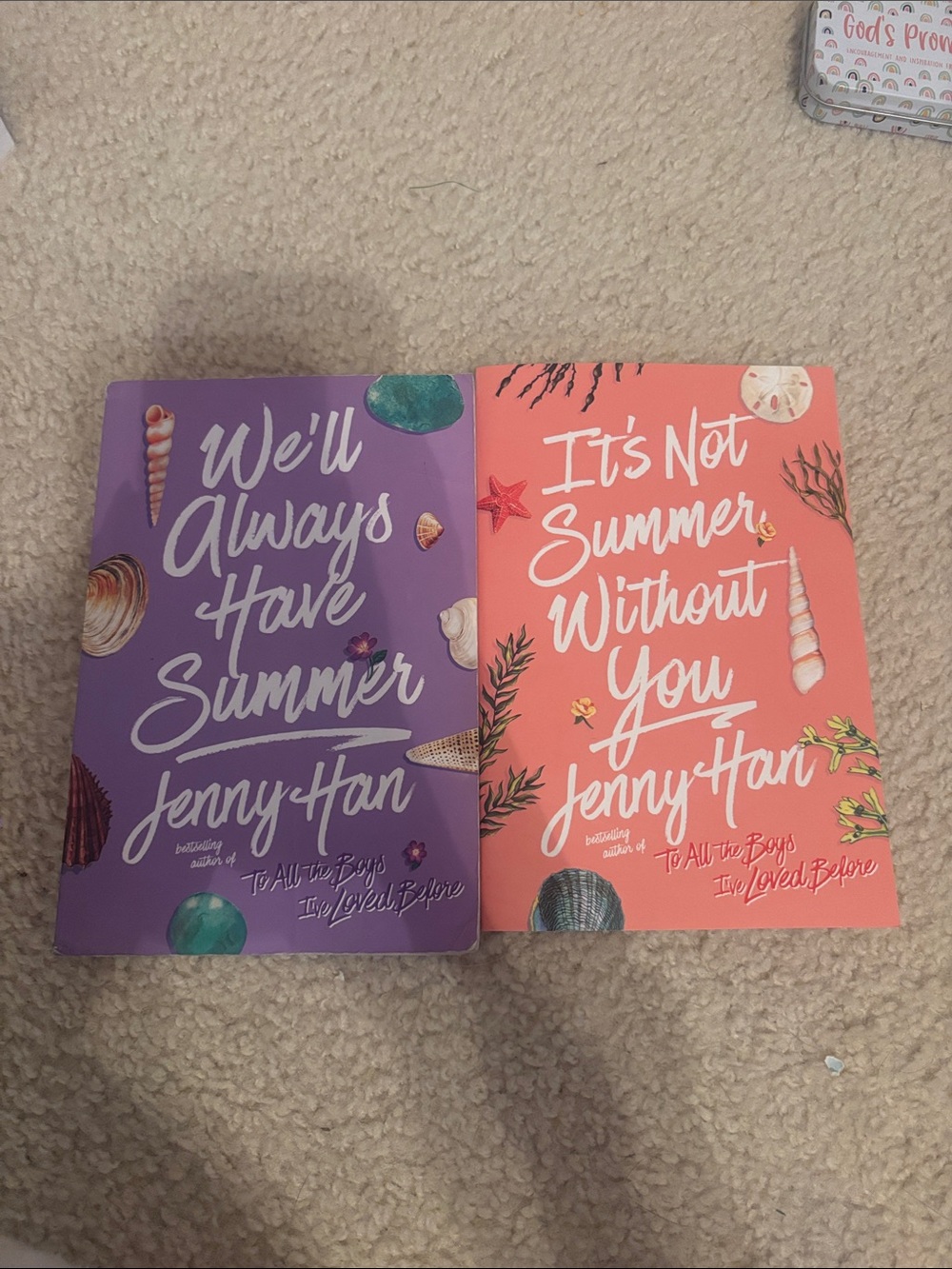 Jenny Han Paperback Books — Purple & Coral Summer Pair
